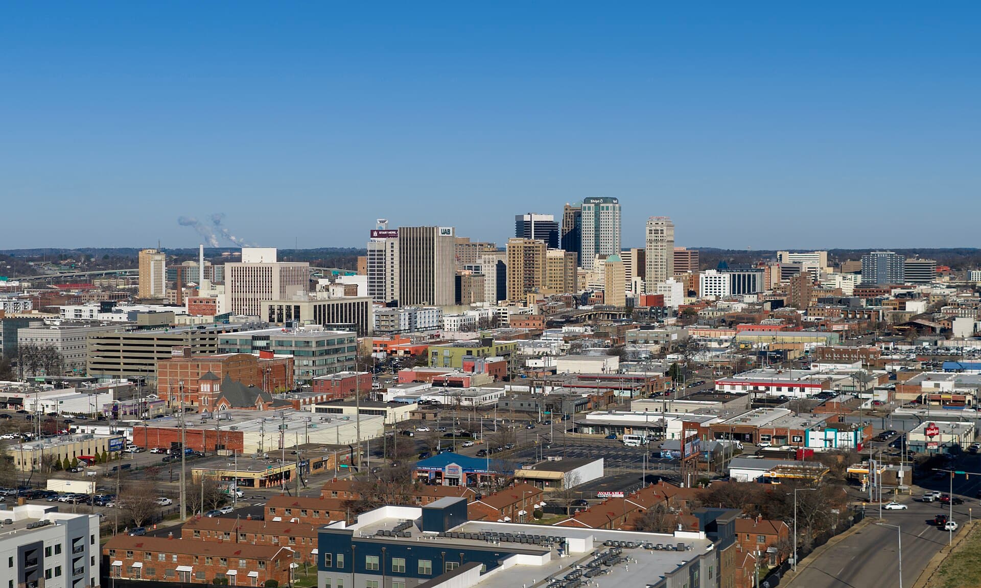 The Birmingham, Alabama skyline