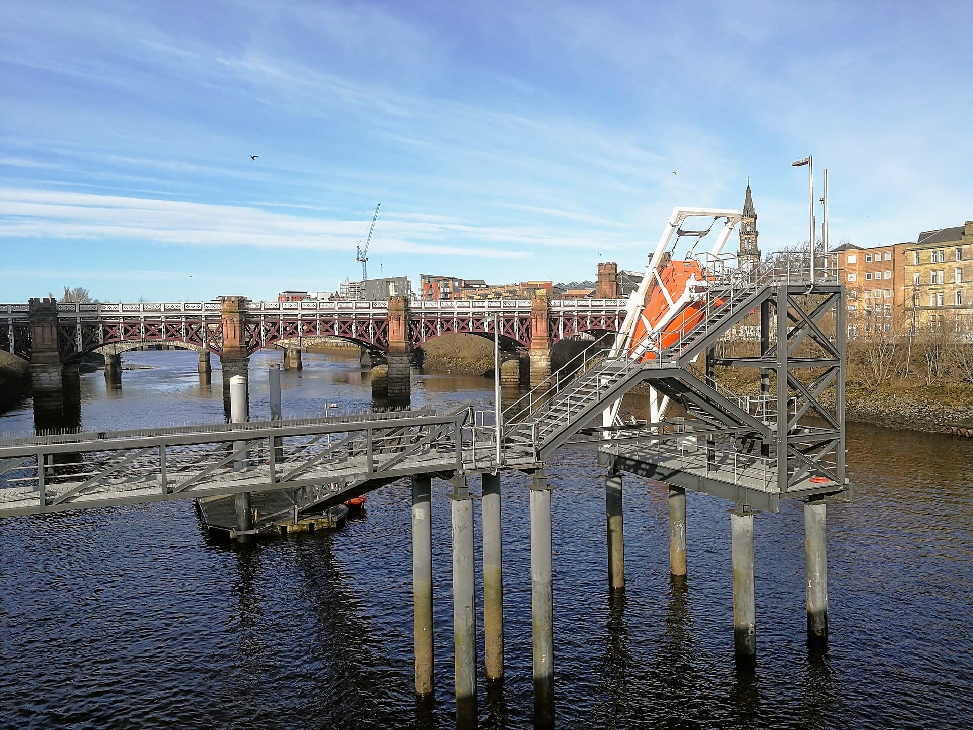 Glasgow on the River Clyde, Scotland