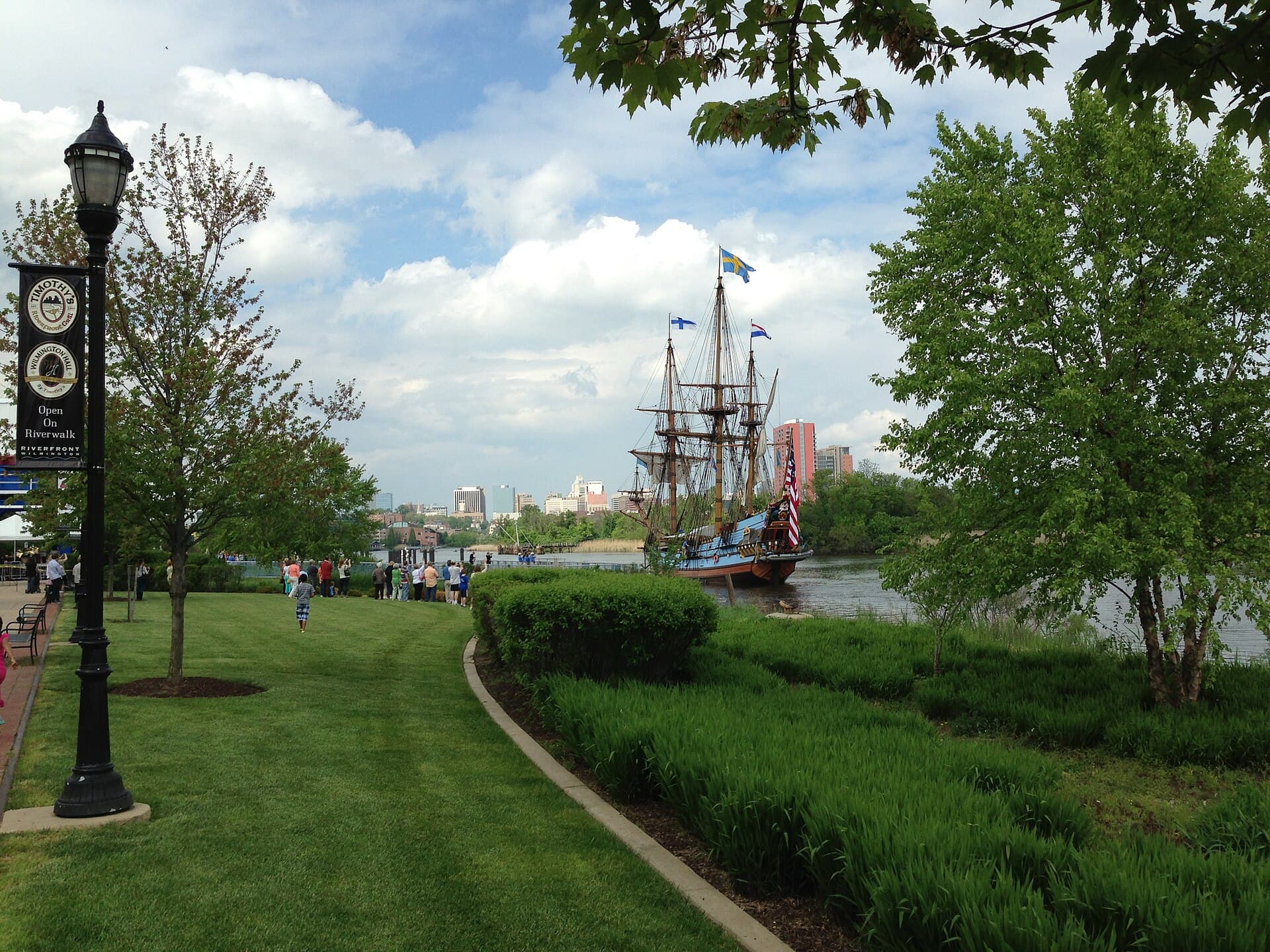 The Wilmington, Delaware riverfront