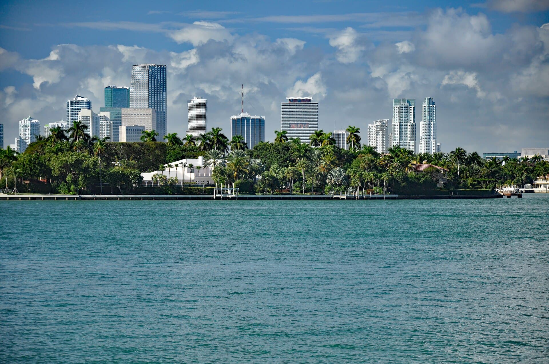 The Miami skyline over Biscayne Bay