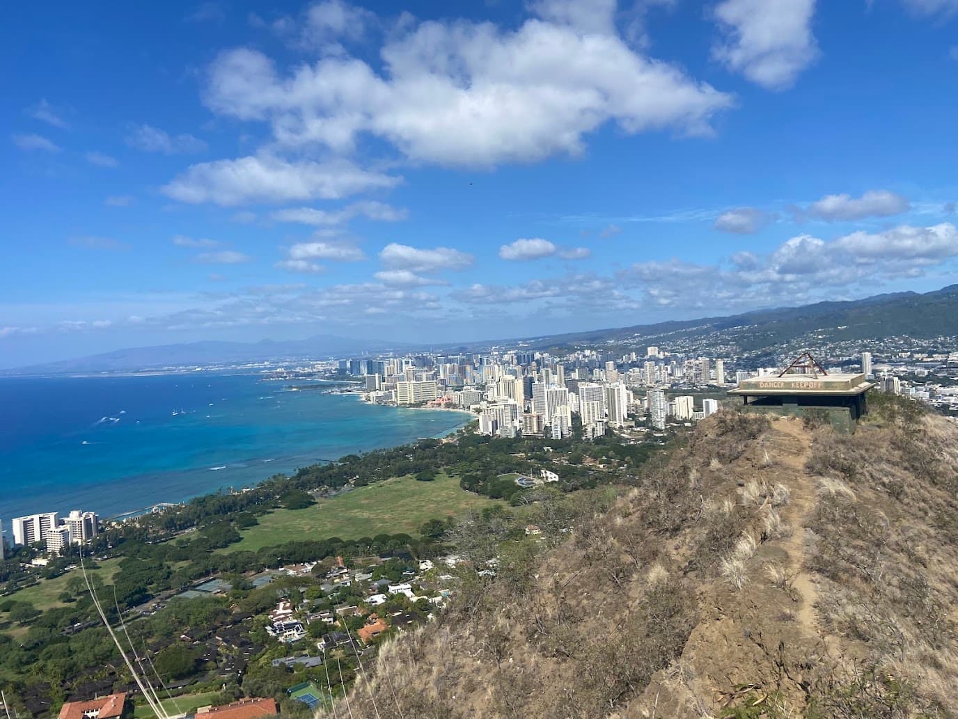 Waikiki beach and Diamond Head, Hawaii