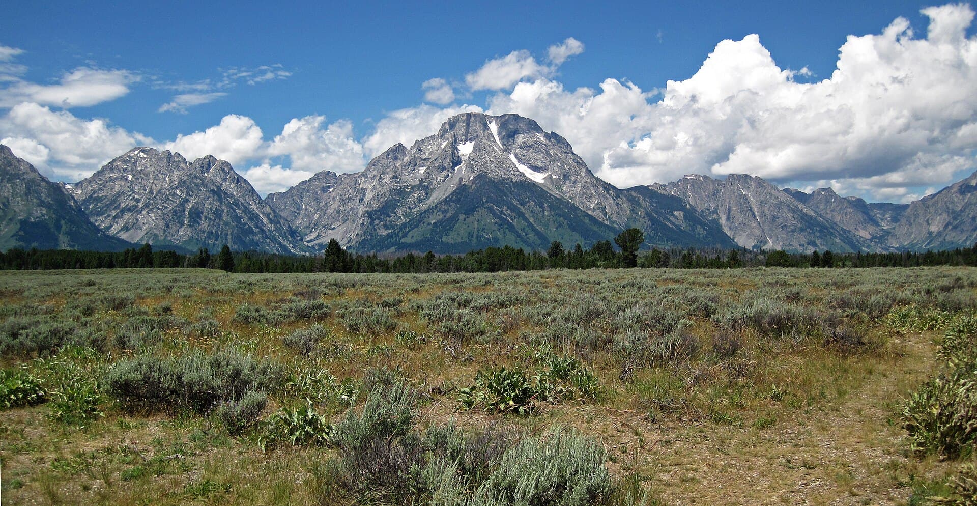 Grand Teton above Jackson Hole, Wyoming