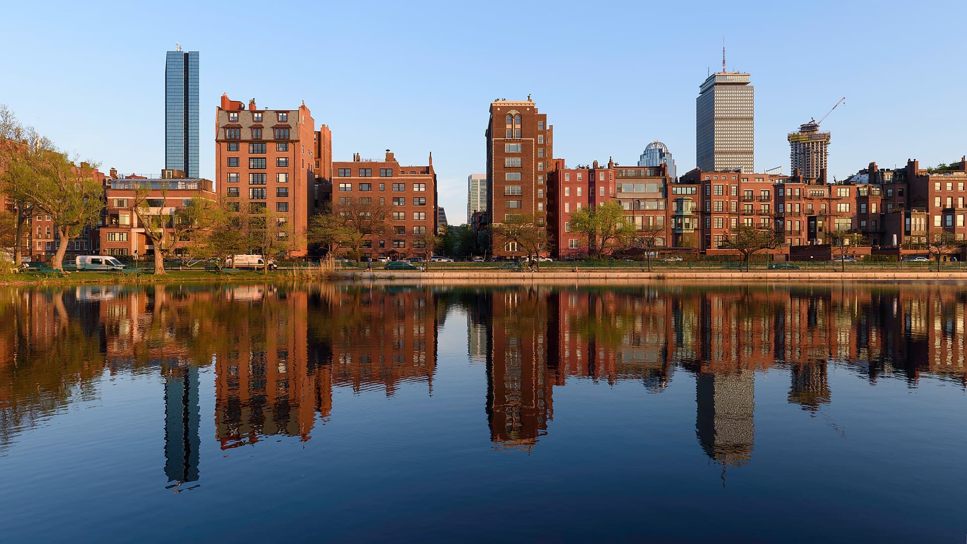 The Boston skyline on the Charles River