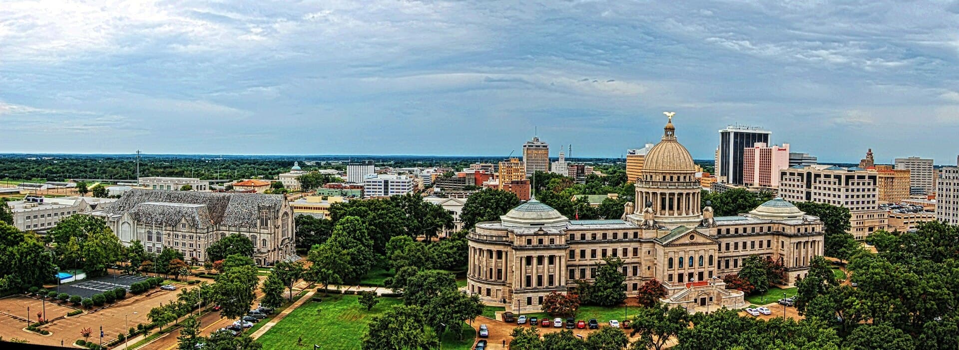 The Jackson, Mississippi skyline
