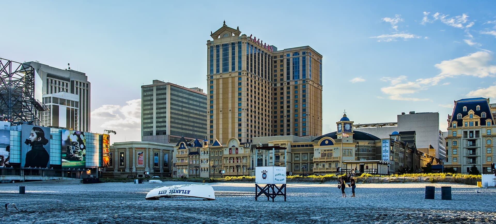 The Atlantic City boardwalk and skyline, New Jersey