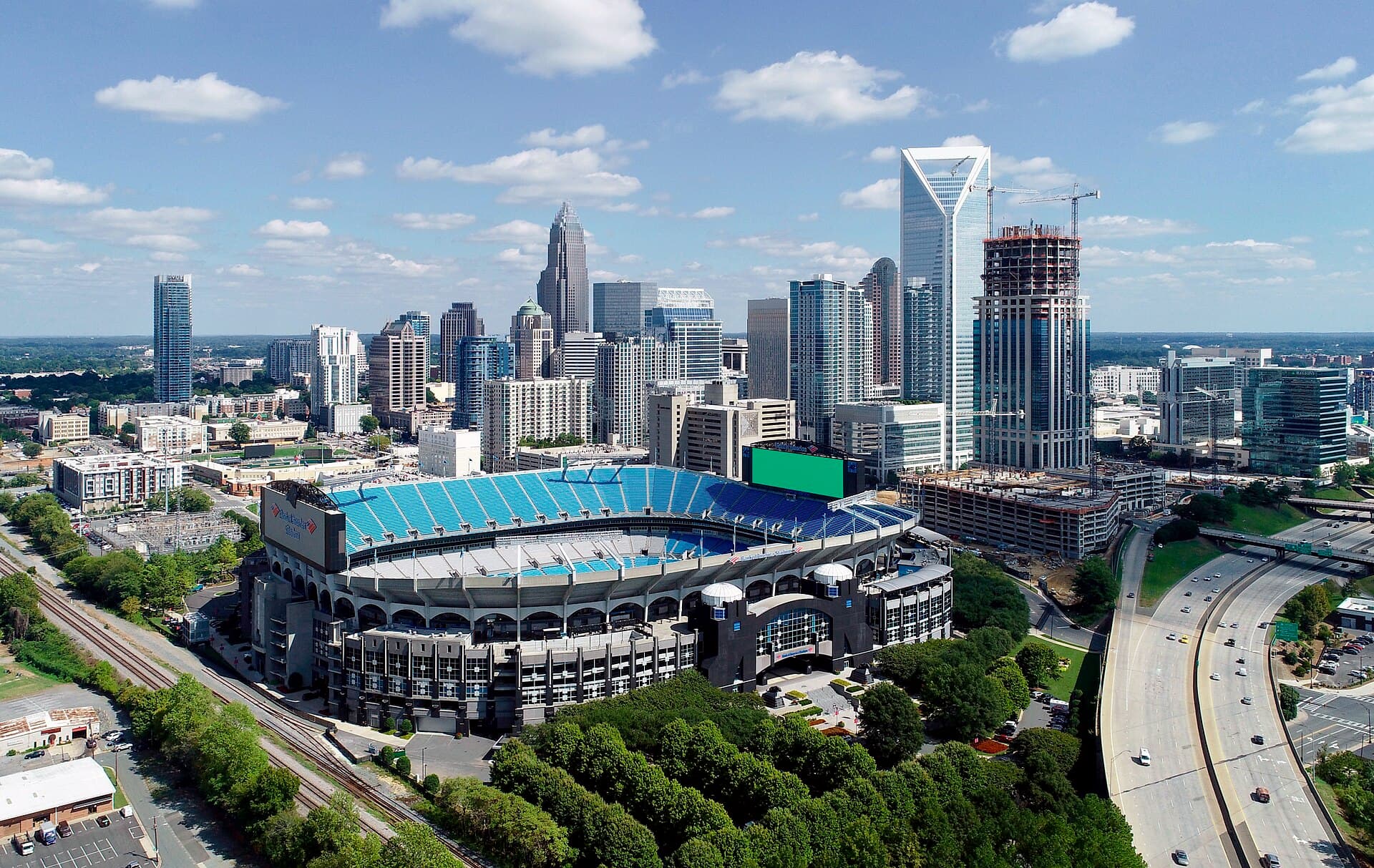 The Charlotte, North Carolina skyline