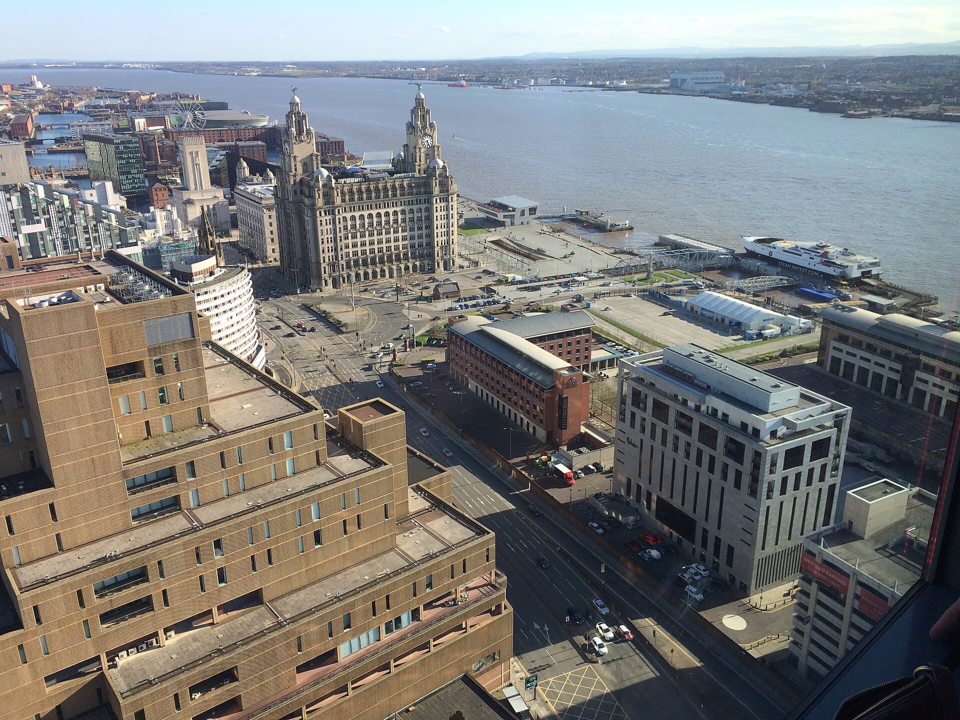 The Liverpool waterfront and Liver Building