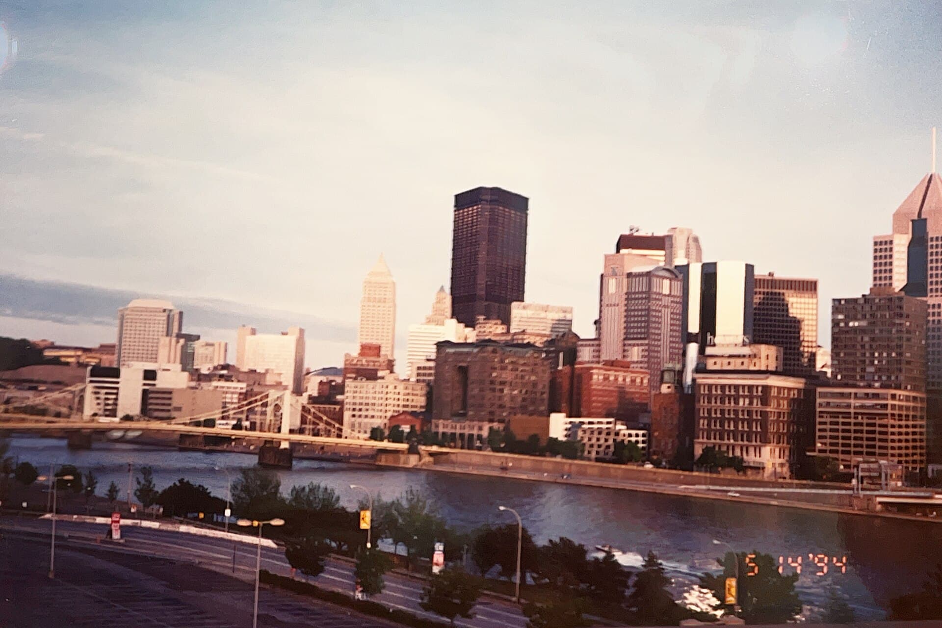 The Pittsburgh skyline at the three rivers, Pennsylvania