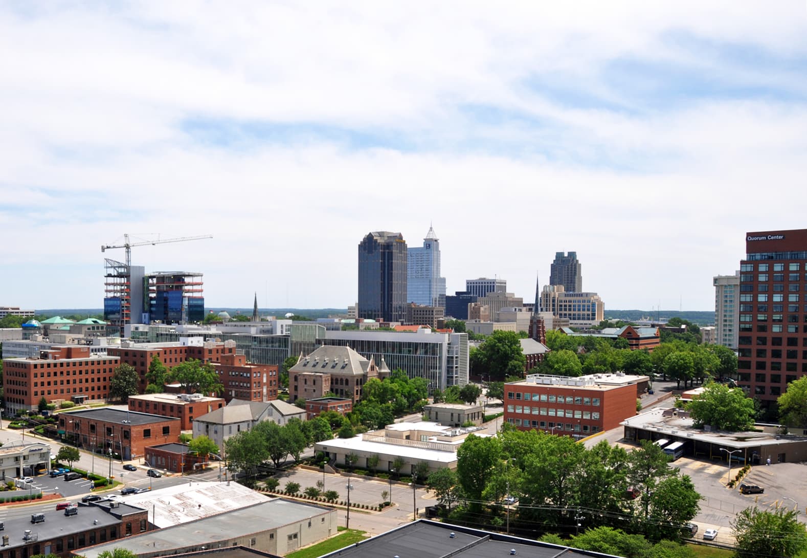 The Raleigh skyline, North Carolina