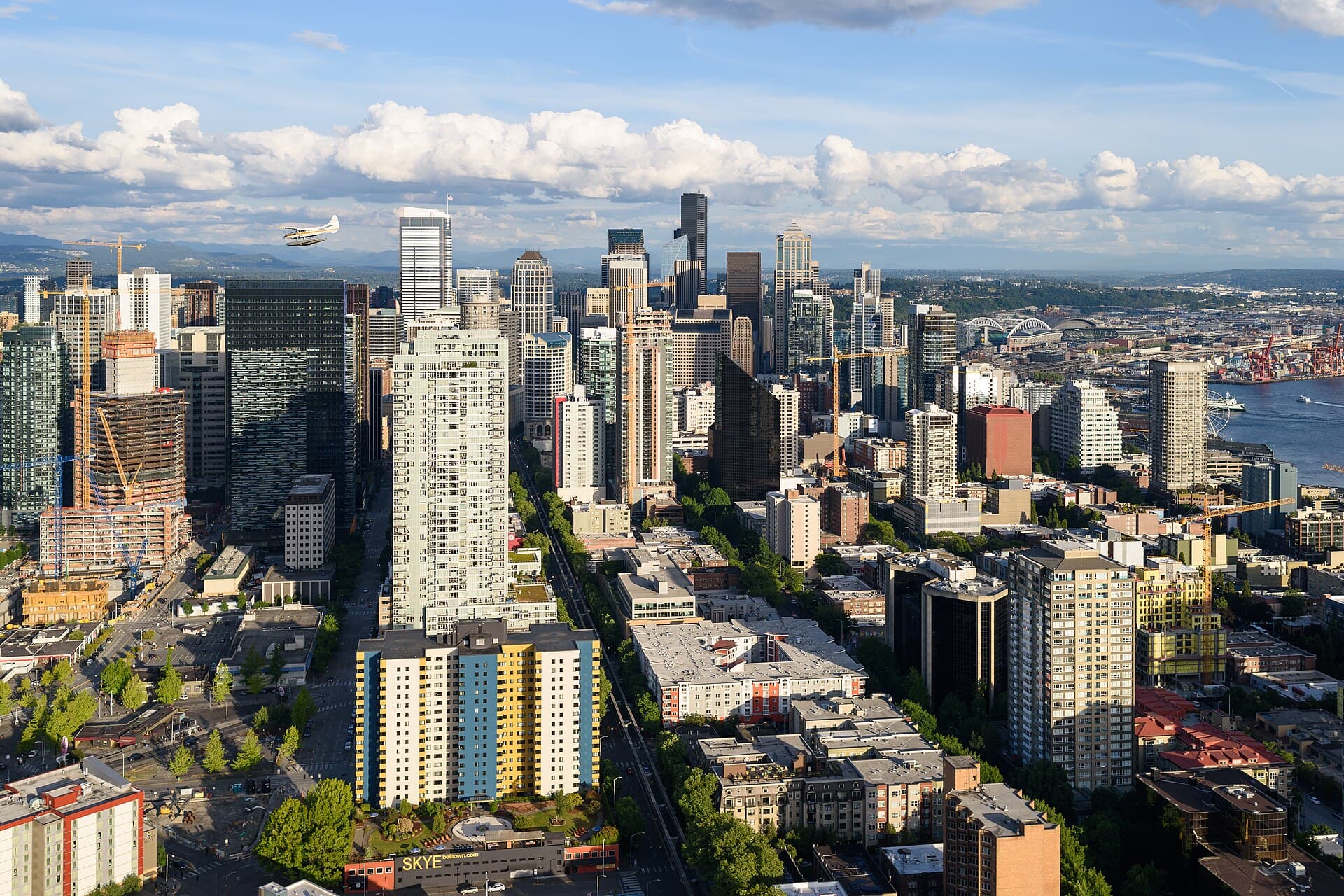 The Seattle skyline and Space Needle, Washington