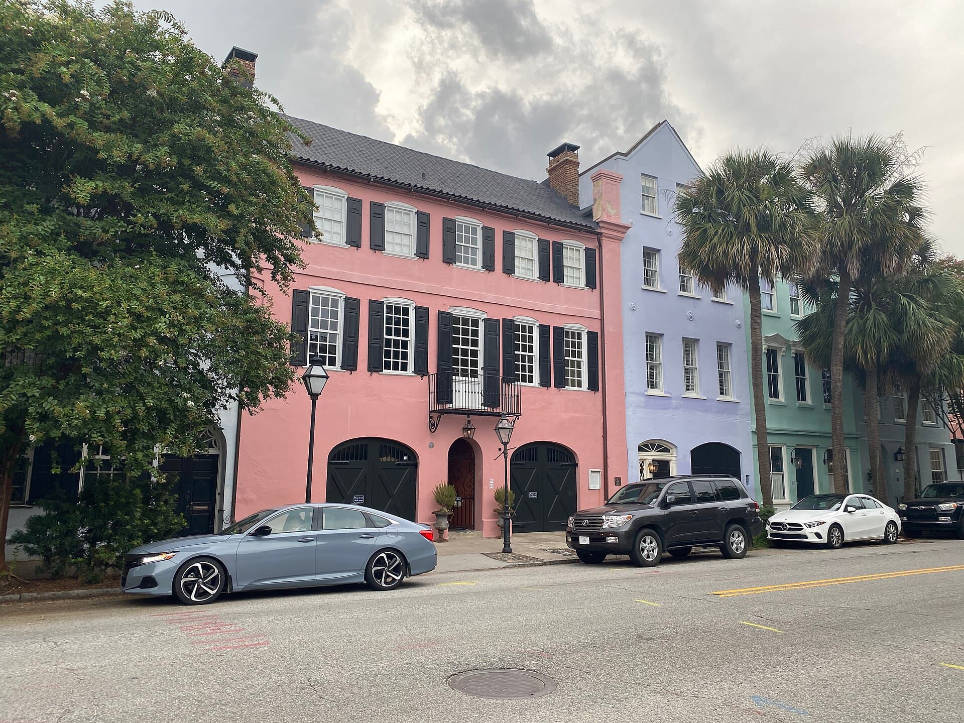 Rainbow Row in Charleston, South Carolina